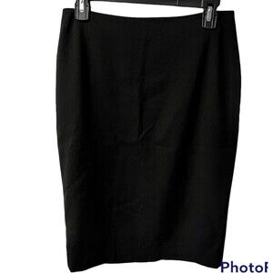 Emilio Pucci Firenze Pencil Skirt Womens 6 Black straight Italy office vintage